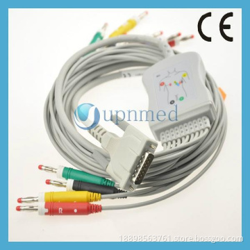 Edan SE-3/SE-12 ten lead ekg cable, 15pins